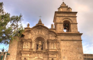 AREQUIPA, PERU - APRIL 2018 : Historical center in Arequipa