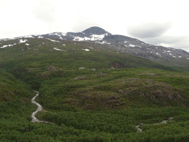beautiful view of the landscape of Narvik, Arctic Norway