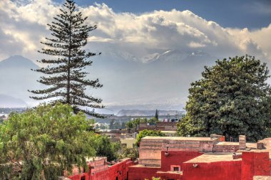 AREQUIPA, PERU - APRIL 2018 : Historical center in Arequipa