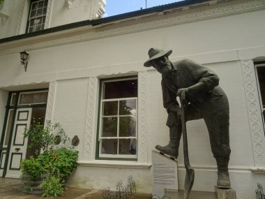 STELLENBOSCH, SOUTH AFRICA - JANUARY 2015: City center in summertime