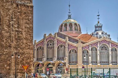 VALENCIA, SPAIN - JULY 2020: Historical center in sunny weather 