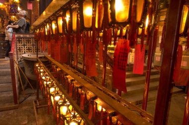 HONG KONG - FEBRUARY 2019 : Inside Mon Mo Temple