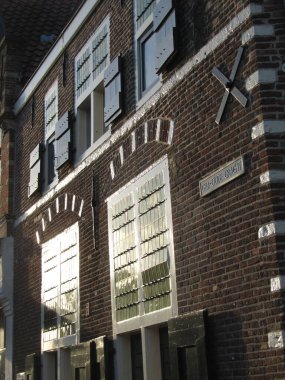 HAARLEM, NETHERLANDS - OCTOBER 2014: Historical center at sunrise