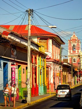 LEON, NICARAGUA - January 2016: Historical center view, HDR Image