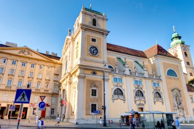 Vienna, Austria - July 2019 : Historical center in sunny weather