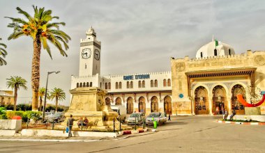 Oran, Algeria - March 2016 : Historical center in springtime 