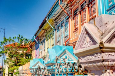 Singapore - March 2019 : Little India in sunny weather