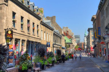 MONTREAL, QC, CANADA - SEPTEMBER 2017: Historical center in sunny weather, HDR Image 