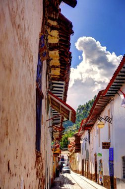 CUSCO, PERU - APRIL 2018: Historical center in sunny weather