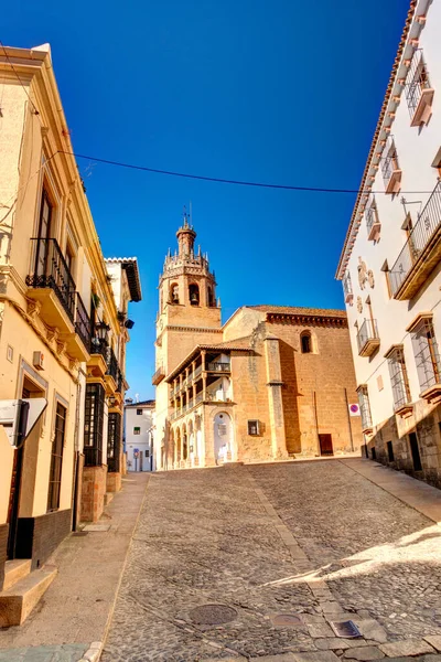 Landmarks Ronda City Located Top Mountain Andalusia Spain — Foto de Stock