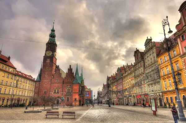 Wroclaw Poland August 2021 Historical Center Summertime — Stock Photo, Image