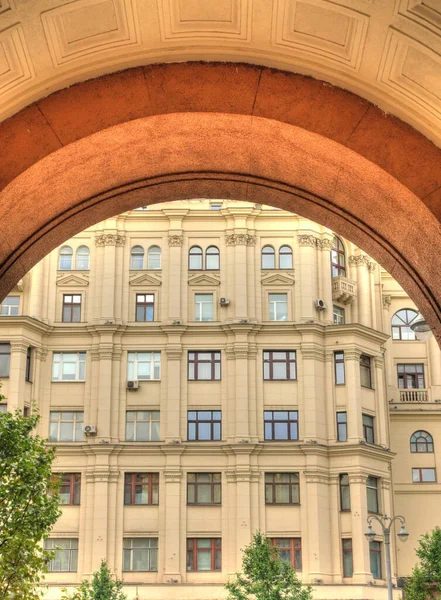 Москва Россия Августа 2018 Исторический Центр Солнечную Погоду Изображение Hdr — стоковое фото
