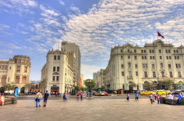 Lima Peru April 2018 Historical Center Sunny Weather — 图库照片