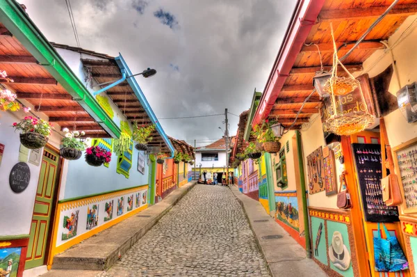 Guatape Antioquia Colombia May 2019 Colorful Village Cloudy Weather — Stockfoto