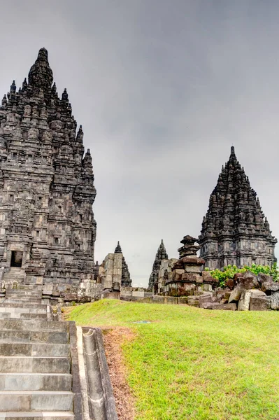 Templo Prambanan Java Indonésia — Fotografia de Stock