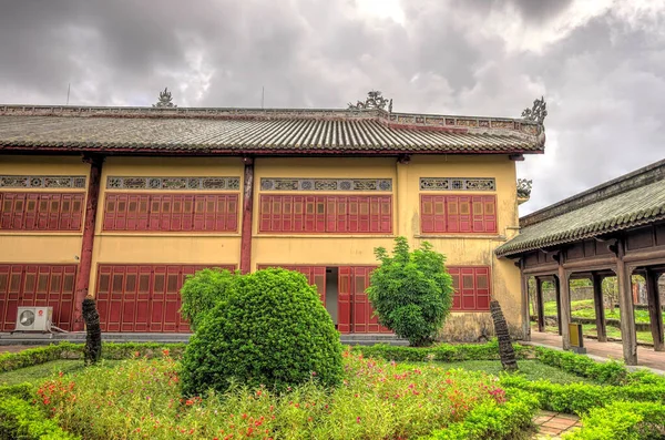 Hue Vietnam November 2020 Citadel Cloudy Weather Hdr Image — Foto de Stock