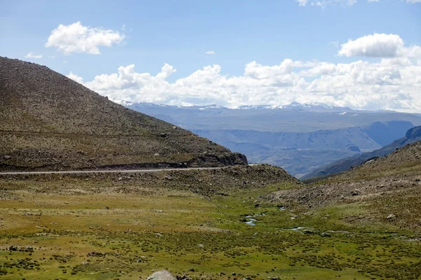 Scenic View Altiplano Landscape Peru — стокове фото