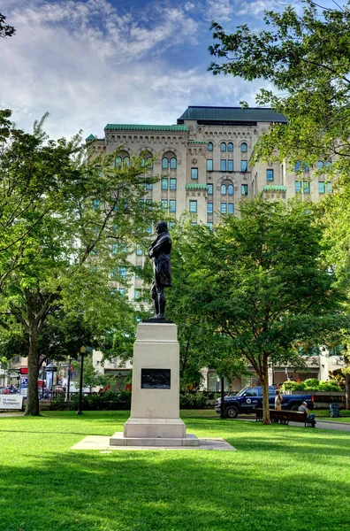 Montreal Canada September 2017 Historical Center Sunny Weather Hdr Image — Stok fotoğraf