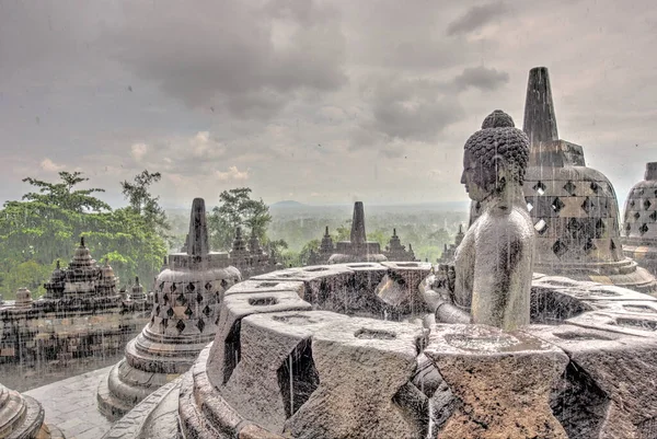 Templo Borobudur Java Indonesia — Foto de Stock