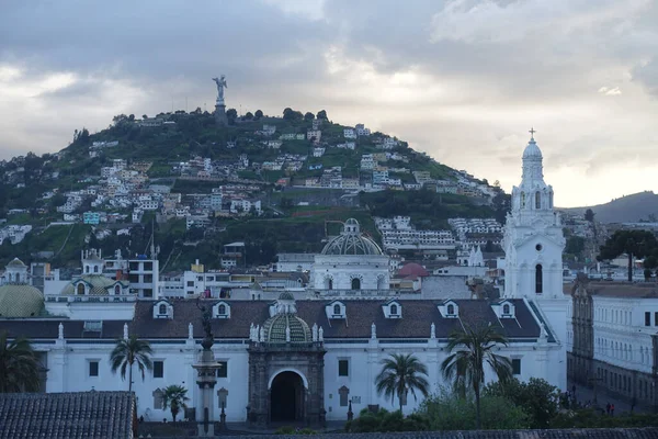 Quito Ecuador May 2018 Historical Center Quito Blue Hours Hdr — Foto de Stock