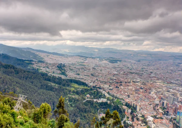 Μπογκοτά Κολομβία Απρίλιος 2019 Cityscape Συννεφιασμένο Καιρό — Φωτογραφία Αρχείου