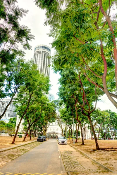 Singapore March 2019 City Center Cloudy Weather — Foto Stock