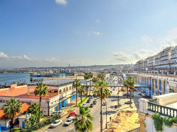 Algiers Algeria March 2020 Colonial Architecture Sunny Weather Hdr Image — Zdjęcie stockowe