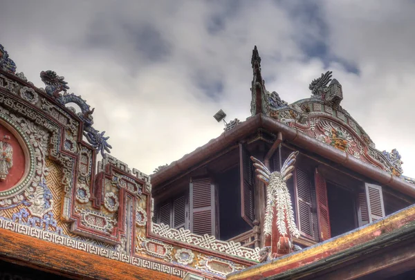 Hue Vietnam November 2020 Citadel Cloudy Weather Hdr Image — Fotografia de Stock