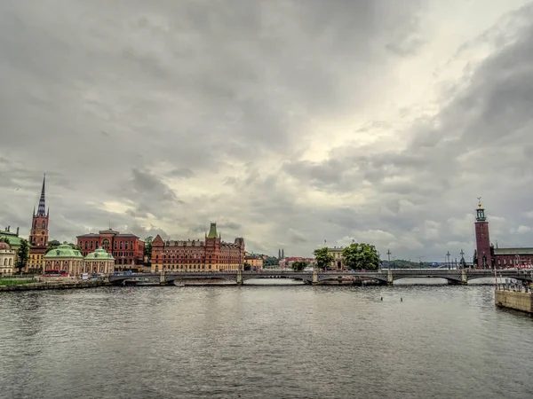 Стокгольм Шведен Июль 2015 Исторический Центр Летом — стоковое фото