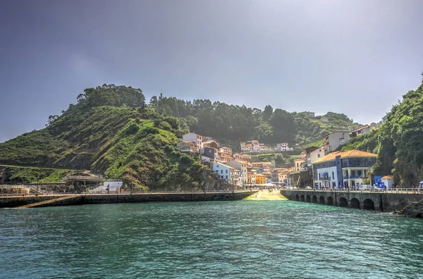 Cudillero Невеличкий Мальовничий Рибальський Порт — стокове фото