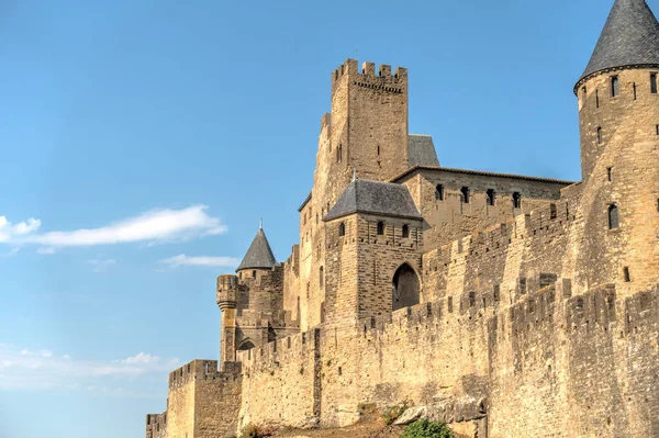 Foix France August 2019 Historical Center Summertime Hdr Image — 스톡 사진