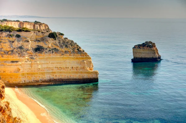 Benagil Beach Daytime Portugal – stockfoto