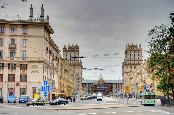 Minsk Belarus September 2017 City Center Summertime — Stock Fotó