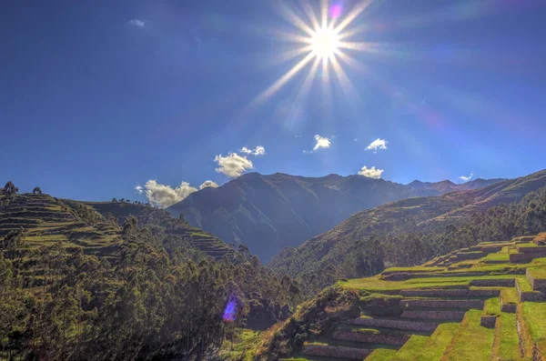 Pisaq Inca Site Peru — Fotografia de Stock