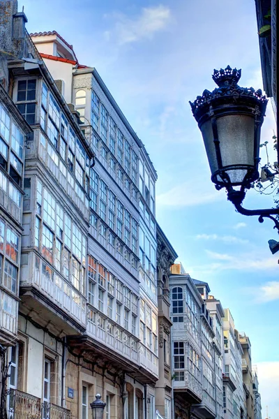 Beautiful Architecture Old Town Coruna Galicia Spain — Stock Fotó