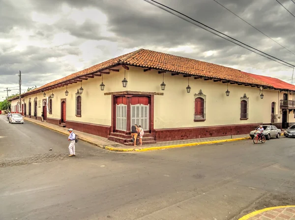 Leon Nicaragua Ιανουάριος 2016 Ιστορικό Κέντρο Προβολής Hdr Image — Φωτογραφία Αρχείου