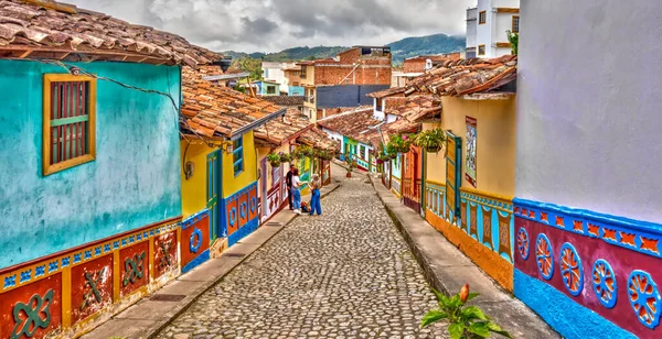Guatape Antioquia Colombia May 2019 Colorful Village Cloudy Weather — Stock Photo, Image