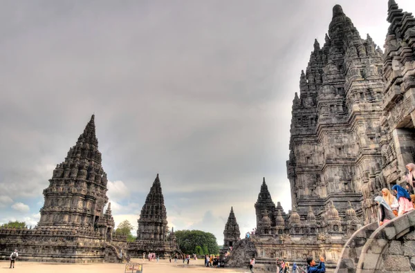 Templo Prambanan Java Indonésia — Fotografia de Stock