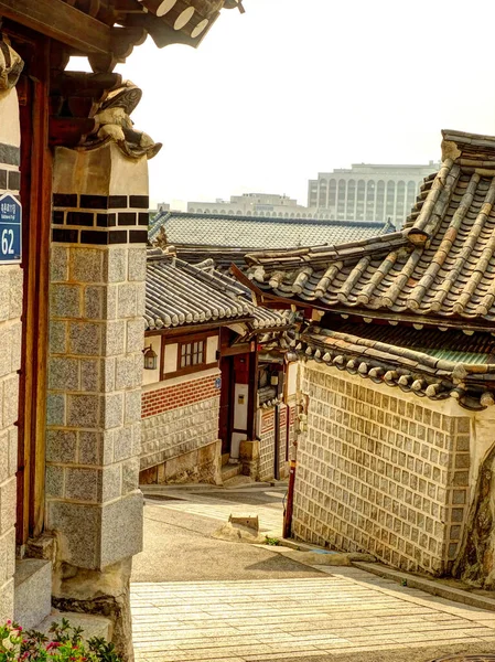 Seoul Νοτια Κορεα Σεπτεμβριοσ 2016 Ιστορικό Κέντρο Της Σεούλ Ηλιόλουστο — Φωτογραφία Αρχείου