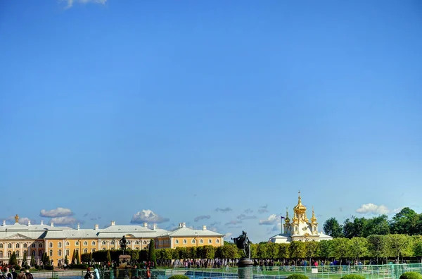 Petersburg Russia Historical Park Peterhof – stockfoto