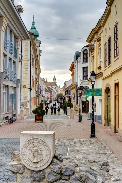 Pecs Hungary March 2017 Historical Center Cloudy Weather Hdr —  Fotos de Stock