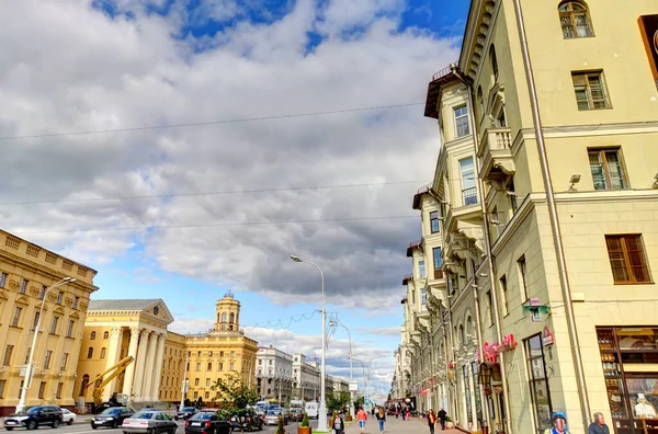 Minsk Belarus September 2017 City Center Summertime — Photo