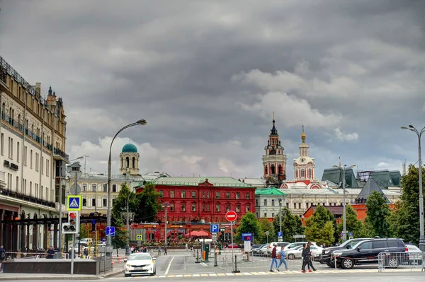 Moscow Russia August 2018 Історичний Центр Хмарну Погоду — стокове фото