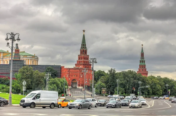 Moscow Russia August 2018 Historical Center Cloudy Weather — Zdjęcie stockowe