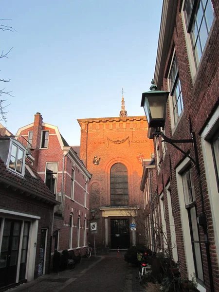 Haarlem Netherlands October 2014 Historical Center Sunrise — Foto Stock