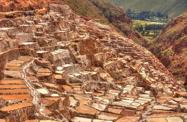 Maras Salt Mine Cuzco Peru — Zdjęcie stockowe