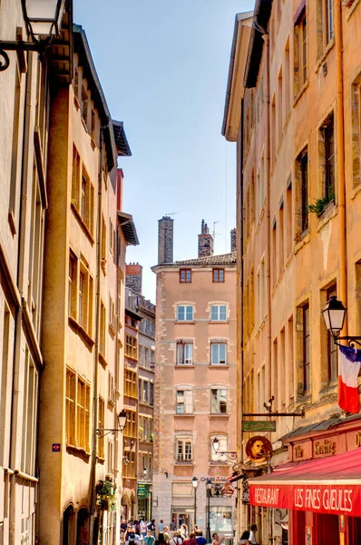 Lyon France August 2019 Historical Center Summertime — 스톡 사진