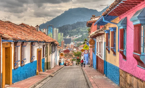 Bogota, Colombia - April 2019 : Historical center in cloudy weather