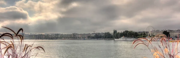 Geneva Switzerland August 2019 Історичний Центр Літа Hdr Зображення — стокове фото