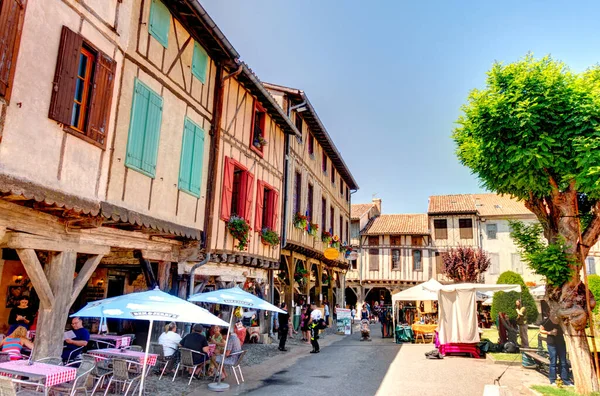 Foix France August 2019 Historical Center Summertime Hdr Image — 图库照片